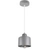 Cementowa pojedyncza lampa wisząca metalowa Cementowa pojedyncza lampa wisząca metalowa