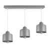 Cementowa lampa wisząca na listwie regulowana metalowa Cementowa lampa wisząca na listwie regulowana metalowa