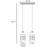 Lampa wisząca 2-płomienna z serii 16 Lampa wisząca 2-płomienna z serii 16