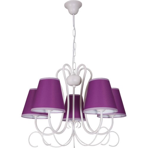 Lampa Wisząca Kolorowe Abażury Żyrandol