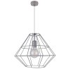 Lampa Industrialna Druciana Jedno Źródło Światła Szara Lampa Industrialna Druciana Jedno Źródło Światła Szara