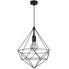 Lampa Industrialna Zwis 1-Płomienna Duży Klosz Diament Czarna Lampa Industrialna Zwis 1-Płomienna Duży Klosz Diament Czarna