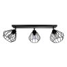 3-Płomienna Lampa Sufitowa Czarna 3-Płomienna Lampa Sufitowa Czarna