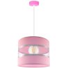 Wisząca Lampa Kolorowy Abażur Dziecięca Różowa Wisząca Lampa Kolorowy Abażur Dziecięca Różowa