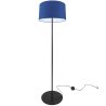 Lampa Stojąca Stojak Nowoczesna z Granatowym Abażurem Lampa Stojąca Stojak Nowoczesna z Granatowym Abażurem