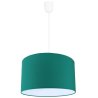 Lampa Wisząca Nowoczesna Abażur Materiałowy Zielony na Lince