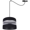Lampa Wisząca Abażur Materiałowy Czarny z Paskiem Różne Kolory Lampa Wisząca Abażur Materiałowy Czarny z Paskiem Różne Kolory