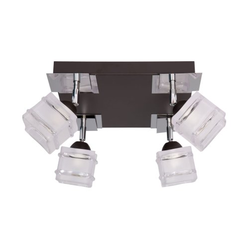 Elegancka Lampa Sufitowa Kwadratowe Klosze