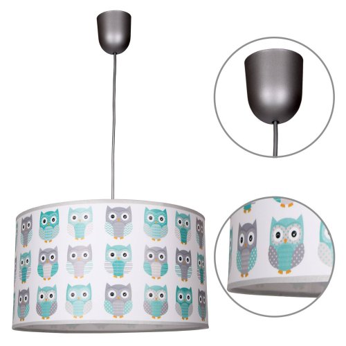 Lampa Wisząca do Pokoju Dziecka Abażur Sowy