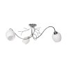 Lampa sufitowa żyrandol chrom szklane klosze Lampa sufitowa żyrandol chrom szklane klosze