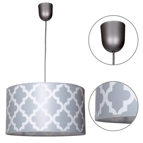 Lampa Wisząca Pojedyncza z Abażurem we Wzory