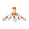 Nowoczesna lampa wisząca sufitowa pomarańczowa Edison Loft Nowoczesna lampa wisząca sufitowa pomarańczowa Edison Loft