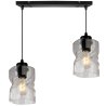 Szklana lampa wisząca 2 płomienna