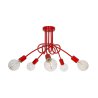 Czerwona prosta lampa wisząca  Czerwona prosta lampa wisząca