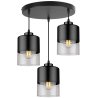 Nowoczesna lampa z 3 szklanymi kloszami Nowoczesna lampa z 3 szklanymi kloszami
