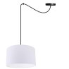 Jasna klasyczna lampa z czarną linką i 1 źródłem światła Jasna klasyczna lampa z czarną linką i 1 źródłem światła