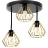 Nowoczesna lampa z trzema kloszami w industrialnym stylu led ledowa Nowoczesna lampa z trzema kloszami w industrialnym stylu led ledowa