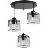 Nowoczesna elegancka lampa wisząca z trzema szklanymi kloszami ledowa Nowoczesna elegancka lampa wisząca z trzema szklanymi kloszami ledowa