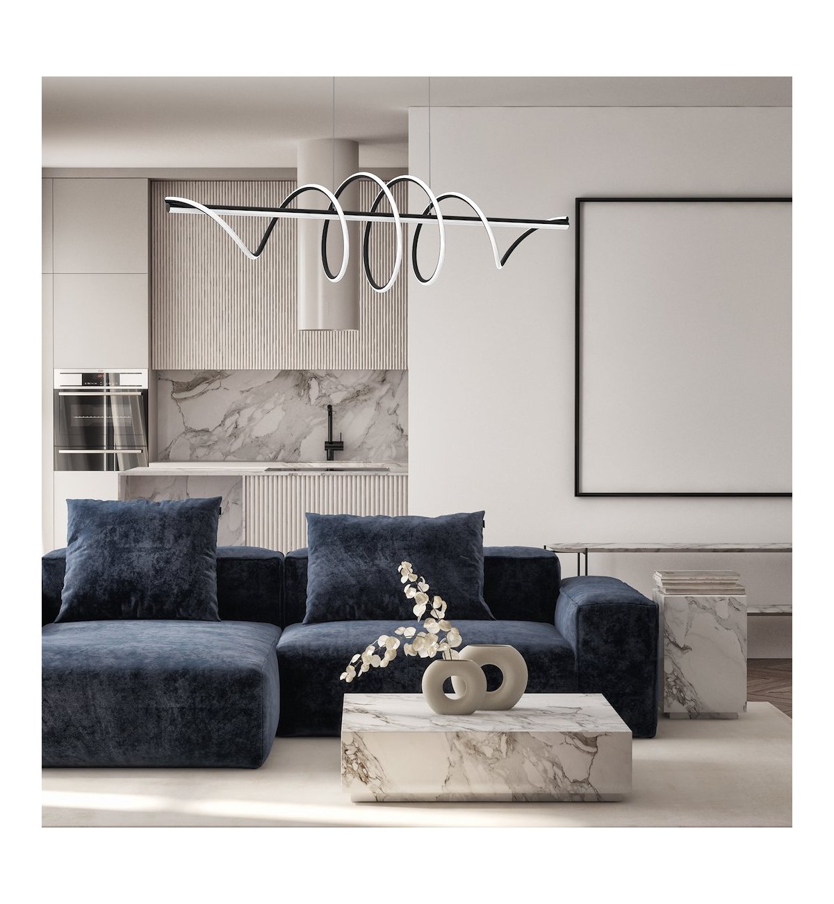 dekoracyjna lampa LED belkowa