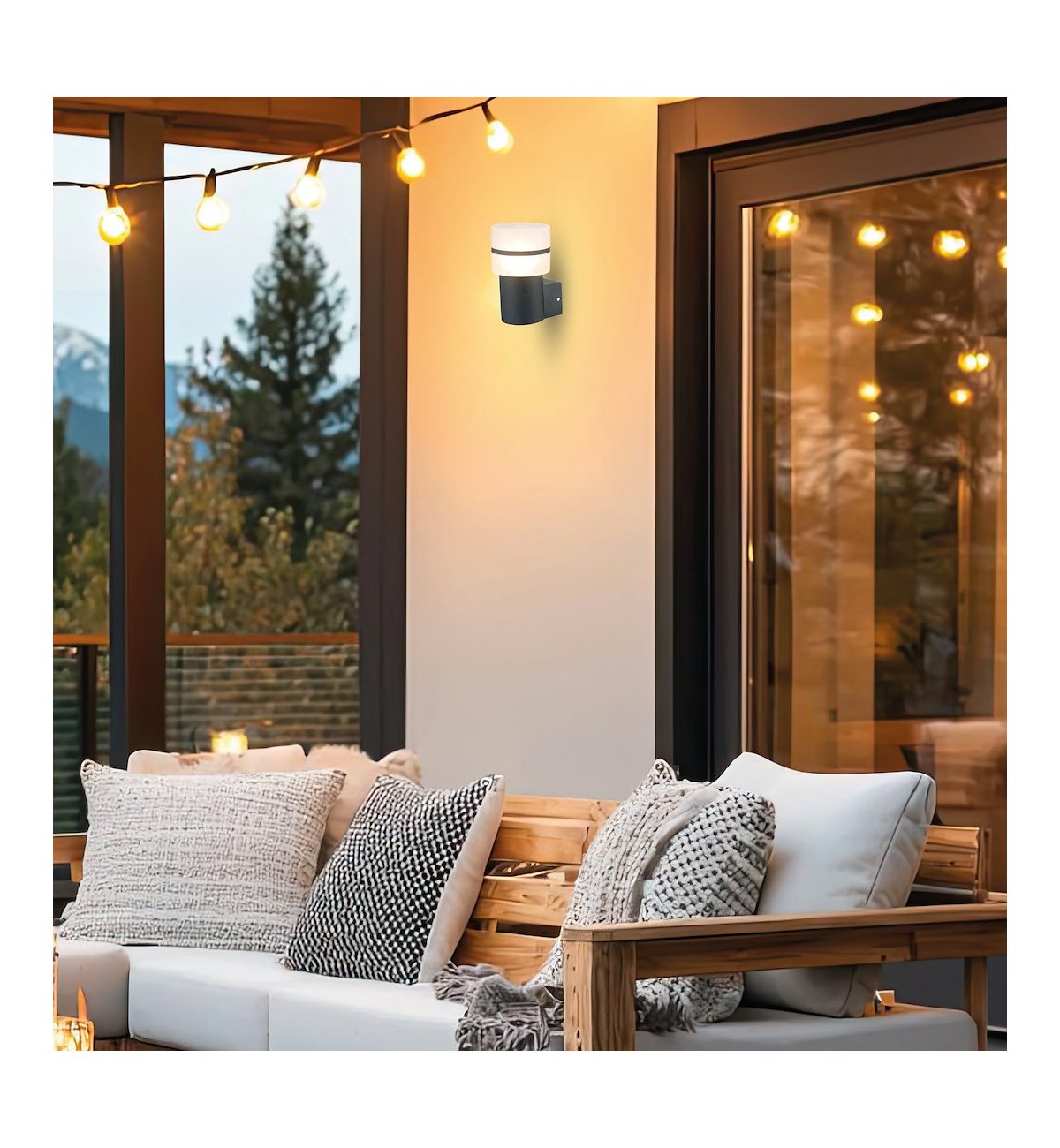 Kinkiet ścienny do oświetlenia-elewacji-tarasu