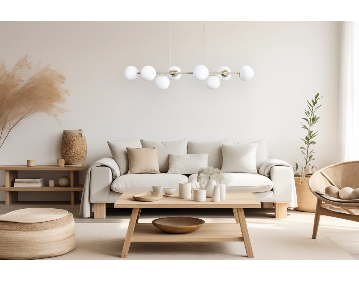 Lampa wisząca z efektem quiet luxury