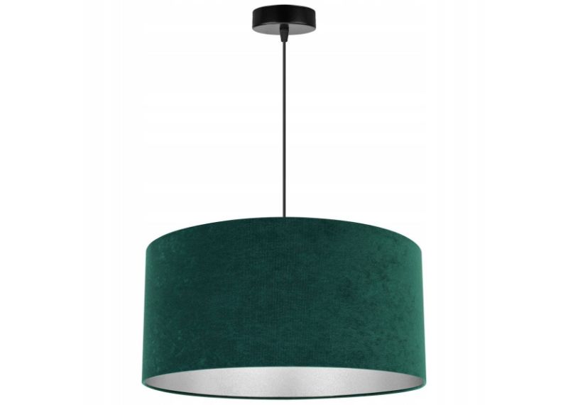 lampa z dużym abażurem zielonym