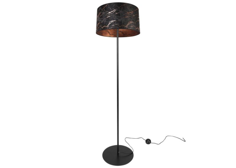 elegancka lampa podłogowa z abstrakcyjnym abażurem werona