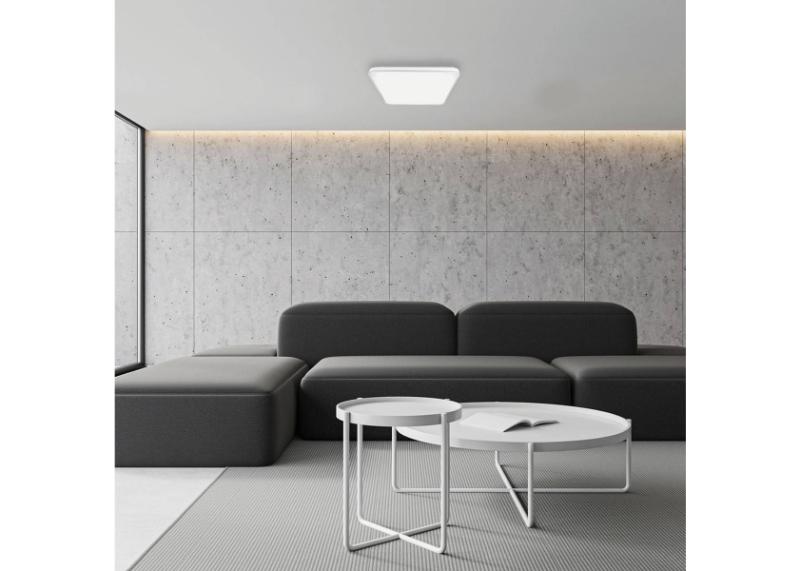 nowoczesna lampa led o minimalistycznym designie plafon sufitowy fabio white
