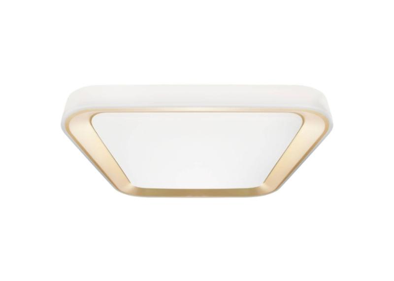 nowoczesna lampa sufitowa elegancki plafon zintegrowany led 66w quadro gold