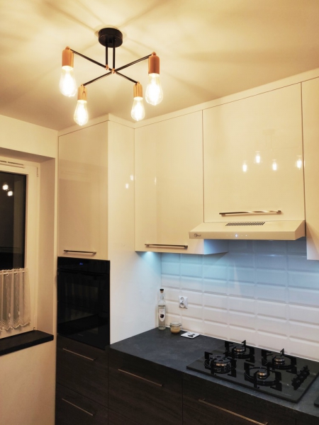 Lampa wisząca loft miedź chrom