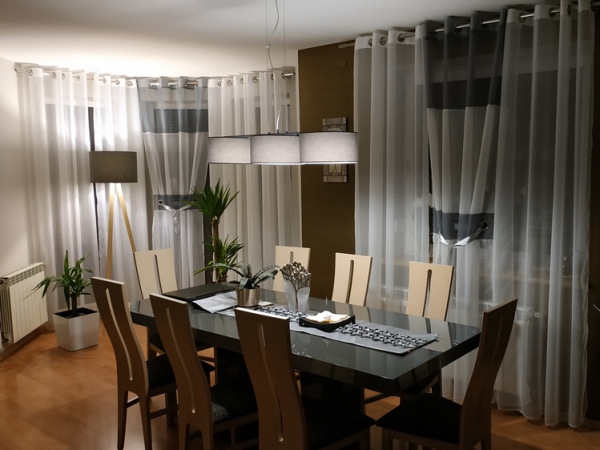 Lampa wisząca nowoczesna z abażurem materiał