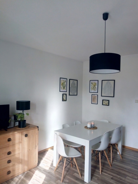 Lampa wisząca z abażurem kolorowa nowoczesna