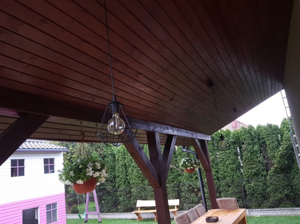 Lampa wisząca pojedyncza styl loft czarna