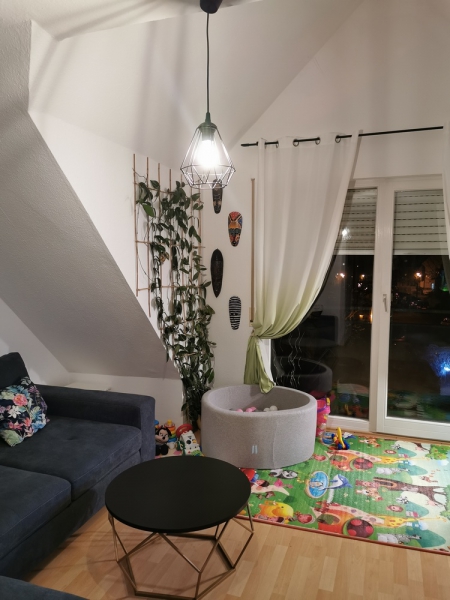 Lampa wisząca pojedyncza styl loft czarna