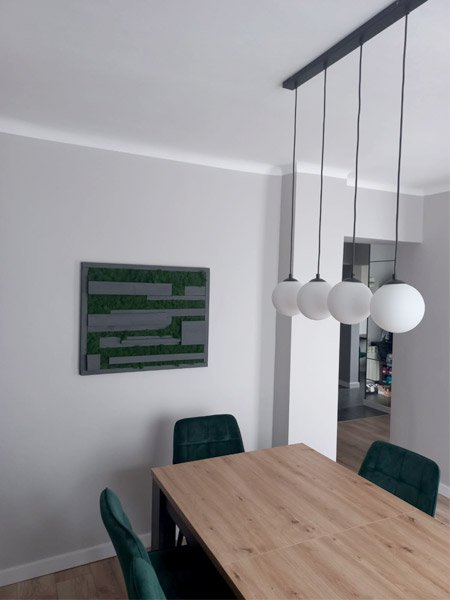Nowoczesna Lampa Sufitowa Na Listwie FLORENCE Mleczne Klosze w Kształcie Kuli 15cm