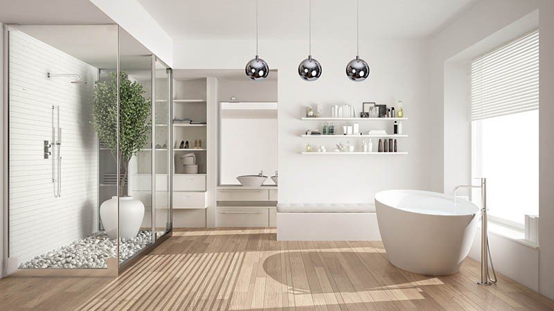 • Jak dobrać oświetlenie do łazienki?  Wybór odpowiedniego światła i rodzajów lamp
